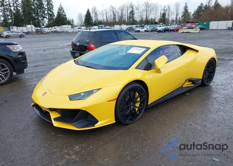 2020 Lamborghini Huracan Evo z USA, uszkodzony, nr VIN ZHWUF4ZF8LLA13591
